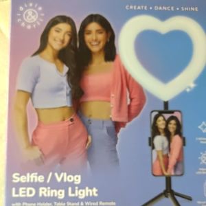 Heart shaped selfie/vlog LED light
